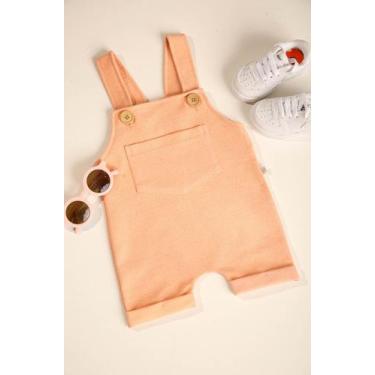 Imagem de Jardineira Infantil Moletinho Damasco Moda Bebê - UseForB, 3