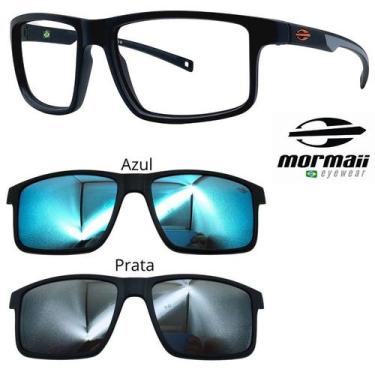 Imagem de Oculos Mormaii 6127 Swap 5 APJ com 2 Clipons - Escolha a Cor, Azul, Pr