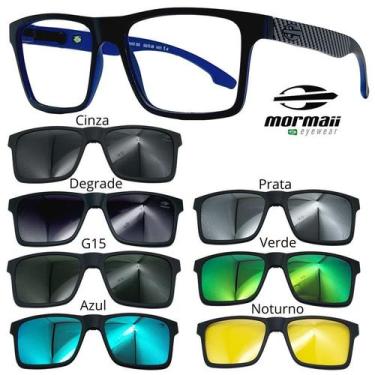 Imagem de Armação de Grau Oculos Mormaii Swap Ng 6098 com 7 Clipons, Aa3