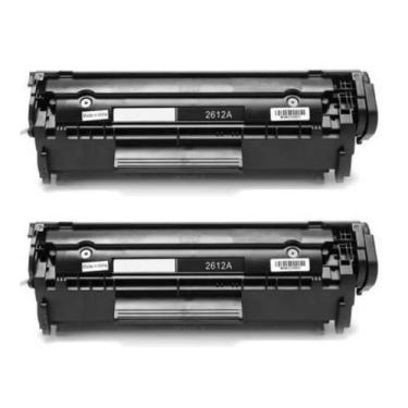 Imagem de 2 Toner Q2612A 2612 Para A Impressora Laserjet M1005 - Ollix