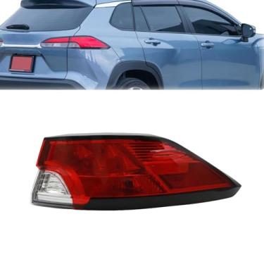 Imagem de labwork Substituição de luz traseira traseira direita para Toyota Corolla Cross L LE 2022-2023 Conjunto de lâmpada de freio de luz traseira RH 81550-0A160