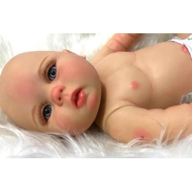 Imagem de Boneca Reborn Júlia Traços Realista  Silicone Macio - Mundo Kids
