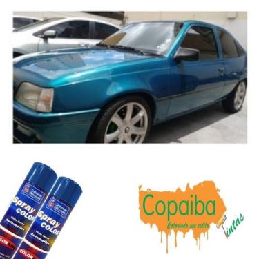 Imagem de Tinta Spray Automotiva (AZUL) NA COR DO SEU CARRO 300ml Feita na máqui