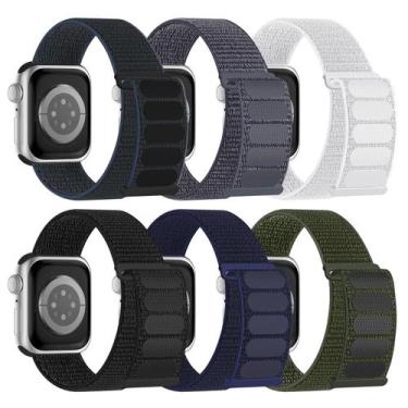 Imagem de Pacote com 6 pulseiras esportivas de nylon para Apple Watch de 38 mm a