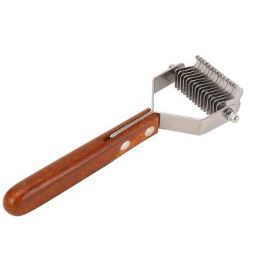 Imagem de Pente de Limpeza de Cães, Desmembramento Com Eficiência, Limpeza Confortável, Dentes Finos, Animais de Estimação para Desvendar Animais de Estimação, Manga Ergonômica para a Loja de Animais (Pequeno)
