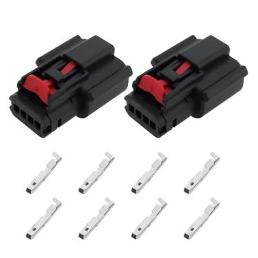 Imagem de SING F LTD Conjunto de 2 conectores de cabo de reparo de lanterna traseira de 4 pinos 39015944 13401161 39015943 compatível com Opel, compatível com Astra K