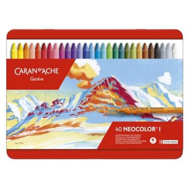 Imagem de Caran D'Ache Giz Pastel Oleoso, Neocolor I, 40 Cores
