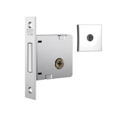 Imagem de Fechadura Auxiliar 1010 Tetra Quadrada Cromada - Stam