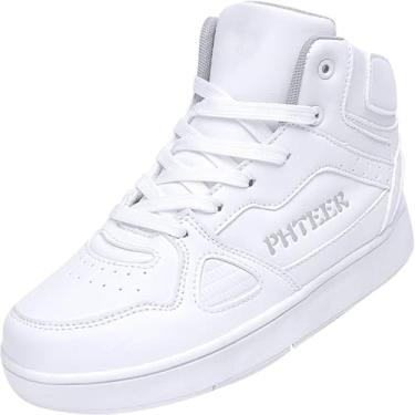 Imagem de Sapatos De Patins Infantis Tênis De Skate Técnico Retrátil Tênis De Corrida De Ginástica Para Meninos E Meninas Sapatos Leves De Polia De Roda única, Blue, 33