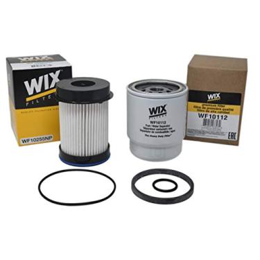 Imagem de Kit de camada para Dodge Ram 6.7L Diesel Cummins Filtro de combustível e conjunto de separadores de água/combustível Wix WF10112 e WF10255NP para modelos 2013-2018 2500/3500/4500/5500