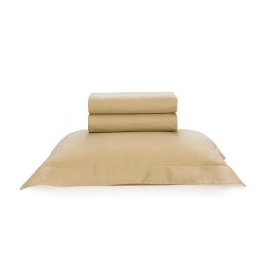 Imagem de Jogo de Cama Solteiro Egípcio Bossa Dourado Karsten, U