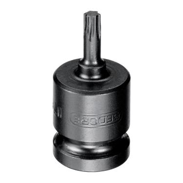 Imagem de Chave Soquete Hexalobular Curta de Impacto Tipo Tork T50 Encaixe de 1/2" - Gedore 016853