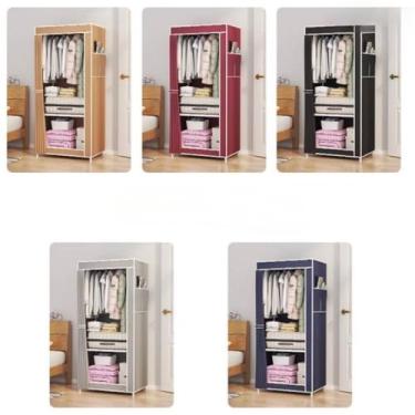 Imagem de Armário de Tecido com Zíper – Guarda-Roupas Dobrável e Organizador (PEQUENO - ALEATORIO)