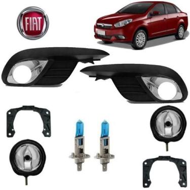 Imagem de Kit Acab+Farol Milha Grand Siena 2014 H1 SB Par - BWR