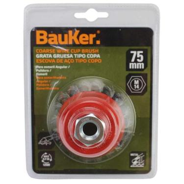 Imagem de Escova Copo Aço Torcido 3 - Bauker