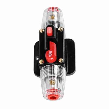 Imagem de WALFRONT 50 AMP-100amp Power Switch Redefinir Fuseholder para o Elétrico 12-24 V. (100a)