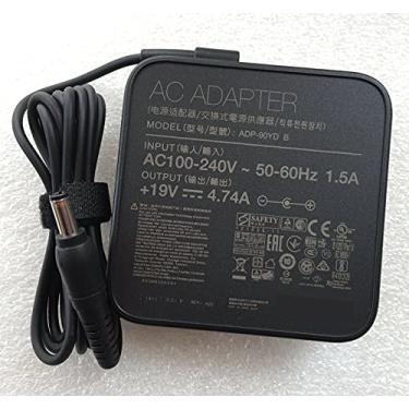 Imagem de FHSJD Adaptador De Carregador Ca Adp-90Yd B 19 V, 4,74 A E 90 W, Compatível Com Asus K55A, K55N, K501Ux, K53E, Q550L, U56E, A55A, K751L, A450J, A450Vc, X53E, X551M, X555La, K550D, A55V, Cabo Aliment