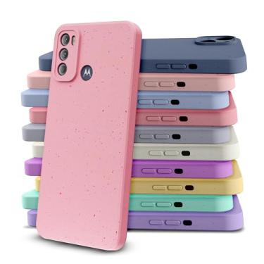Imagem de Capa Case Colorida Cores Pastéis Compatível Motorola Moto G60 Mesclada (AMARELO)