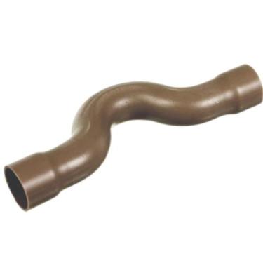 Imagem de Curva Transposição Soldável PVC Marrom Para Canos Tubos De Água Fria D