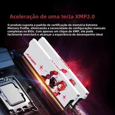 Imagem de Memória RAM DDR4 16GB (3200MHz/3600MHz) - Dual Channel para Jogos - Ju