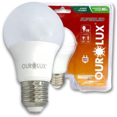 Imagem de Lâmpada Led Superled Ouro 9w Bivolt 6500k E27 Econômica - Ourolux