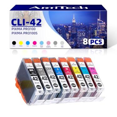 Imagem de ARTITECH Cartuchos De Tinta Reposição Compatíveis Com Cli-42 Para Impressora Canon Cli42 Pixma Pro-100 Pro-100S (Pacote 8)