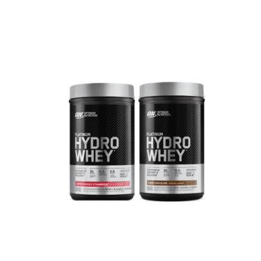 Imagem de Platinum Hydro Whey Combo Morango 800g + Chocolate 820g ON - Optimum N
