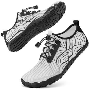 Imagem de Sapatos aquáticos femininos e masculinos adultos para caminhadas, natação, praia, rio, piscina, trilhas, meias aquáticas, protetoras, conforto, bico largo, largura, escalada, férias ao ar livre, 2025