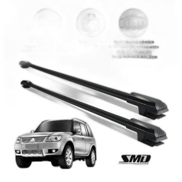 Imagem de Rack Travessa Teto Mitisubishi Pajero Tr4 2010 A 2016 Preto - SMD