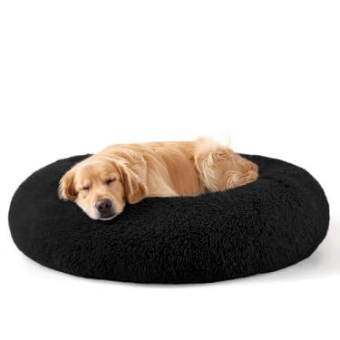 Imagem de Camas para cães grandes para cães e gatos, camas para animais de estimação de 81 cm para animais de estimação grandes, lavável e indestrutível, cama extra grande (preto)