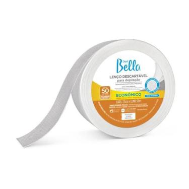 Imagem de Lenço Depilação Falso Tecido TNT Rolo 50m - Depil Bella