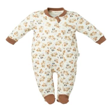 Imagem de Macacão Longo Bebê com Zíper Menino Estampado Doguinhos -Hug
