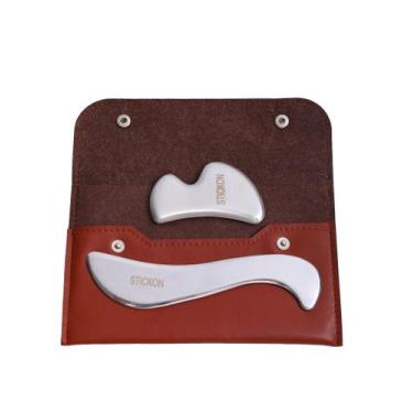 Imagem de Ferramenta de massagem Gua Sha STICKON STICKON-49 em aço inoxidável