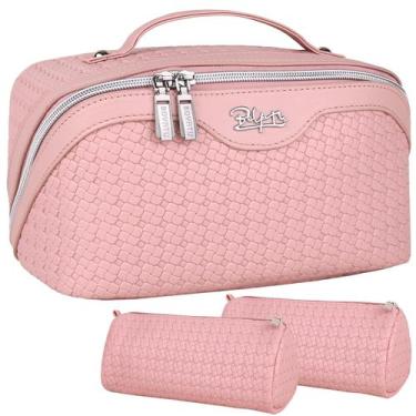 Imagem de Conjunto de bolsas de maquiagem BOYATU Travel Cosmetic Organizer Vegan
