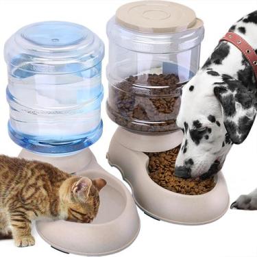 Imagem de Conjunto automático de comedouro para gatos e dispensador de água, pac