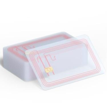Imagem de ZHAOYU 50 Unidades De Cartões Nfc Em Branco Ntag215, Etiquetas Programáveis Transparentes, Graváveis Com Chip 215 Para Todos Os Telefones Ou Dispositivos Habilitados