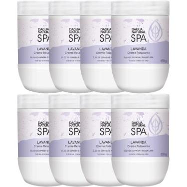 Imagem de 8UN Creme Massagem Relaxante SPA Lavanda 650G DAgua Natural - D'Água N