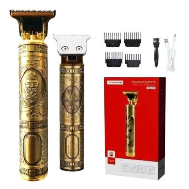 Imagem de Máquina Profissional Barba Cabelo Dragon Cortar Acabamento Pezinho MAG