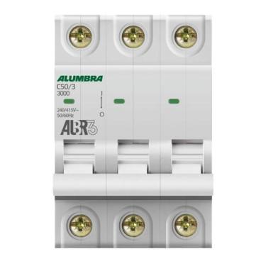 Imagem de Disjuntor Tripolar 3P 50A Curva C ALBR3 Alumbra