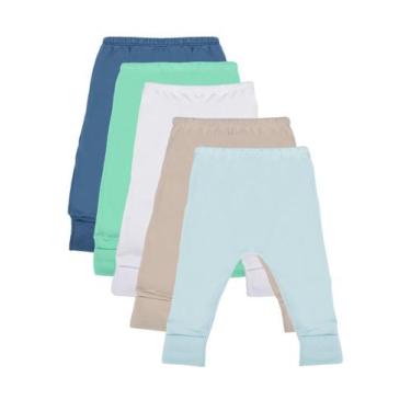 Imagem de Roupa de Bebê Calça Bebê Mijão Vira Pé Kit 5 Peças Masculino - DCP kid