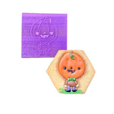 Imagem de B28 carimbo para biscoitos confeitaria artesanato halloween abóbora - 