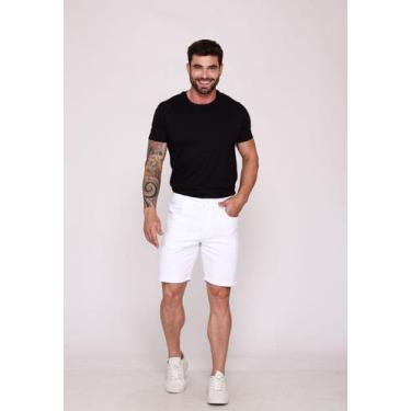 Imagem de Bermuda Macaw 7839 Sarja Branca, Branco, 38