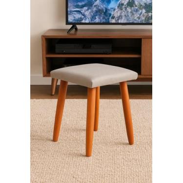 Imagem de Banqueta Duquesa para Sala, Quarto, Closet, Compacta e Elegante CINZA 