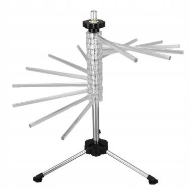Imagem de Varal Secador Massas Python Pasta Macarrao 14 Hastes Escorredor Dobravel Inox Chef
