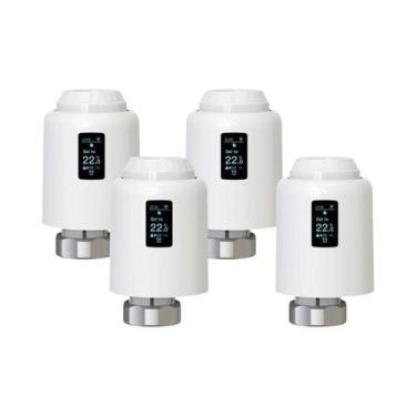 Imagem de Termostato Inteligente Wifi Tuya TRV Atuador De Válvula De Radiador Co