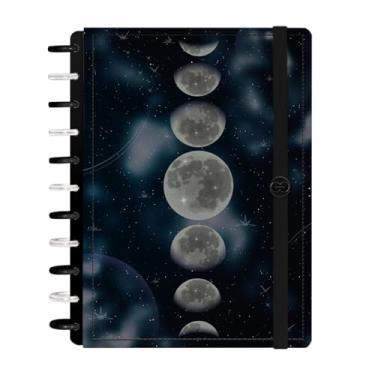 Imagem de Caderno Disco Inteligente Iscool G+ Cosmos Fases Da Lua
