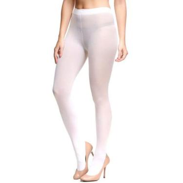 Imagem de Meia Calça Lupo Loba 5830-001 Fio 40 Poliamida Opaca, G, Branco