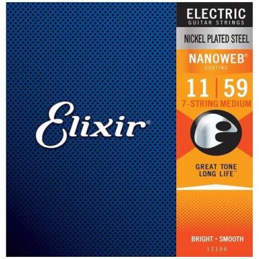 Imagem de Encordoamento Elixir 12106 para Guitarra 7 Cordas