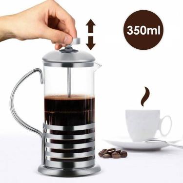 Imagem de Cafeteira Prensa Francesa Cremeira Vidro E Aço Inox 350Ml