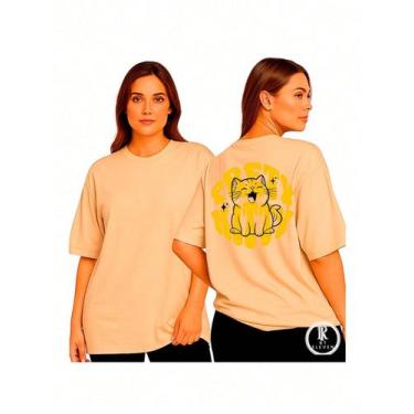 Imagem de Camiseta Feminina oversized Feminina Pretty Girl Moda Fitness Treino a